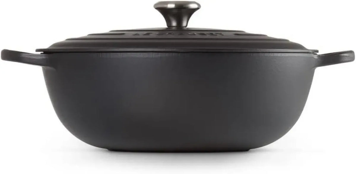 Le Creuset Gusseisen Schmortopf Ø 32 cm, Induktionsgeeignet, 4,1 l, Schwarz