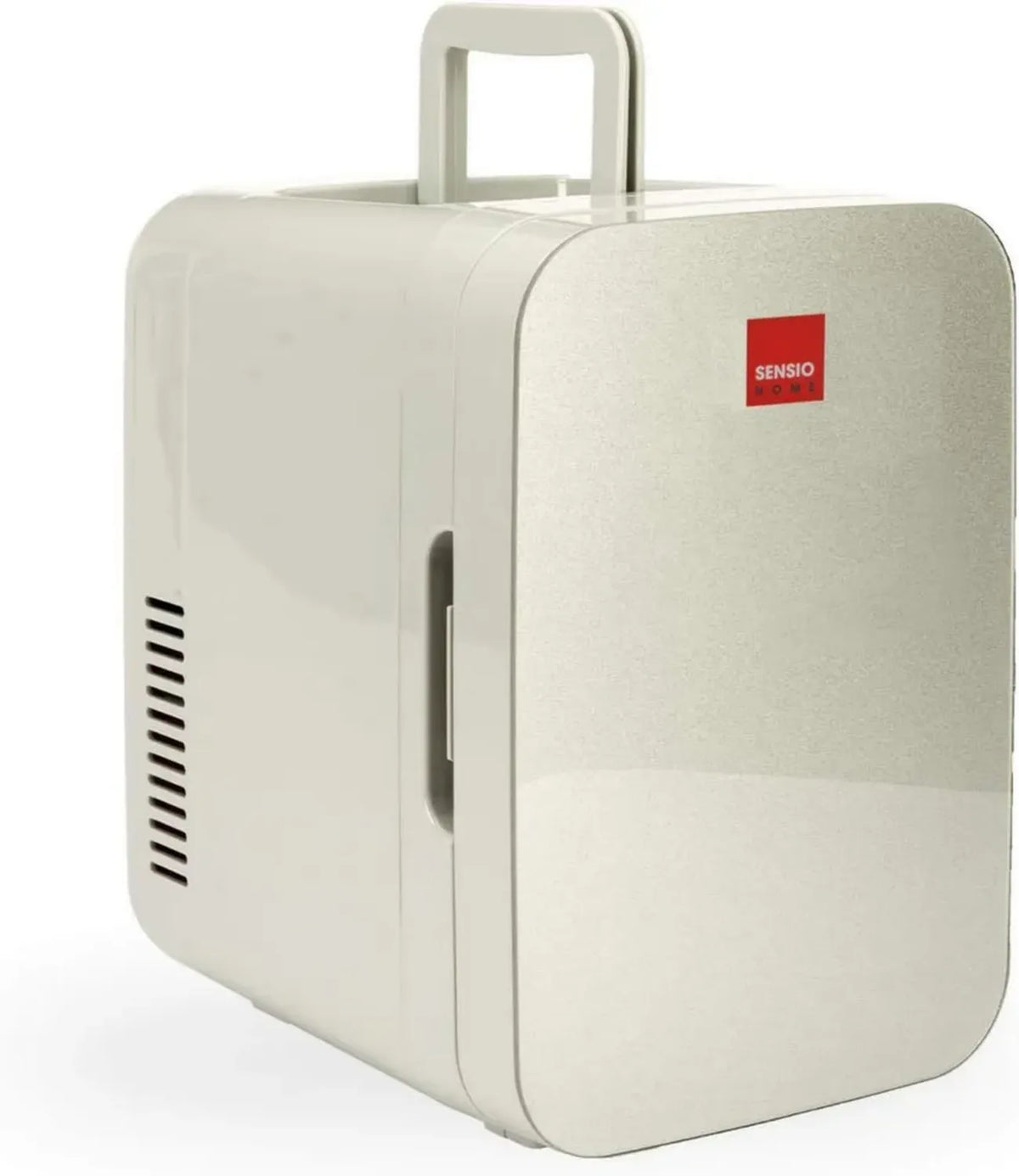 SENSIOHOME Kompakter 10L Mini-Kühlschrank mit Kühl- und Heizfunktion, 12V/230V, Ideal für Auto, Schlafzimmer, Büro, Camping, Kosmetik, AC/DC (Silber)