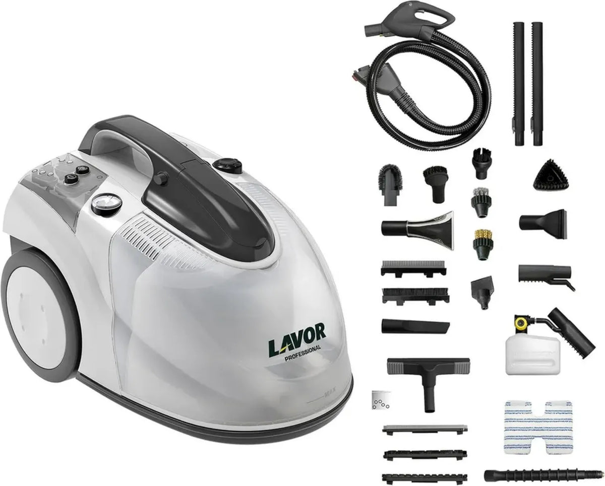 LAVOR GV EGON VAC 4.1 PLUS Dampfsauger, 152°C, 5 bar, 23 Zubehörteile