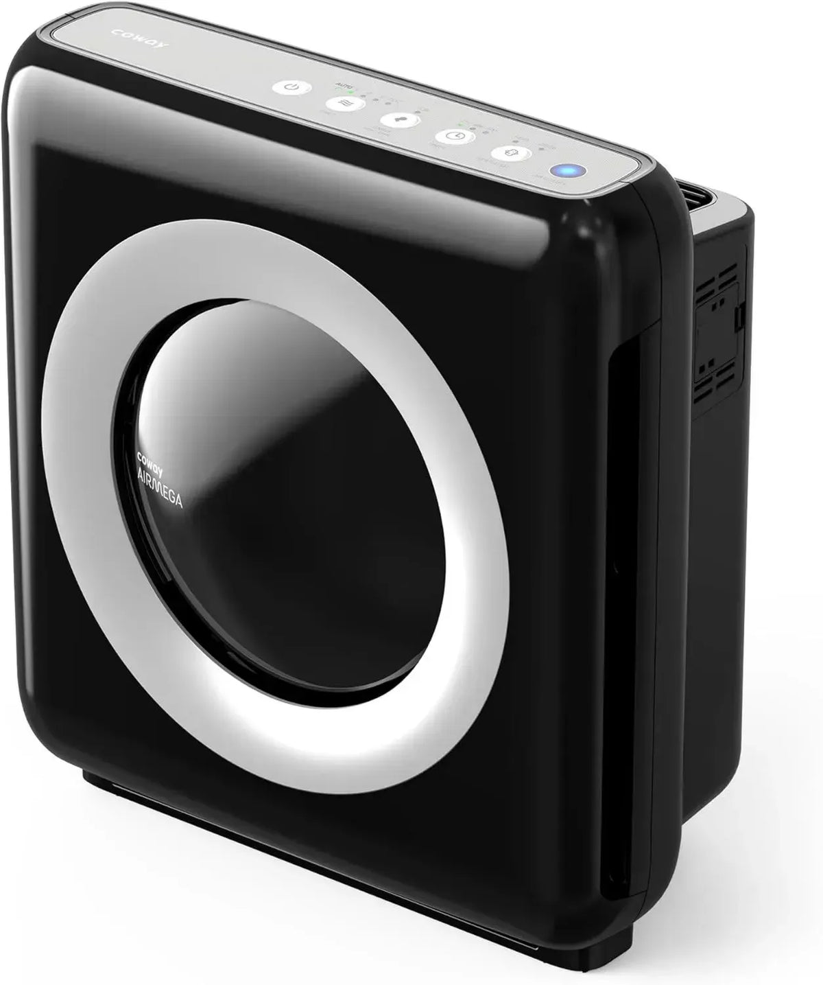 COWAY Luftreiniger für Allergiker, mit stromsparendem ECO-Modus, entfernt 99,999% der Partikel bis 0,01 µm, ideal gegen Staub und Pollen, CADR 421m³/h, zertifiziert von ECARF, Modell MIGHTY (Schwarz)
