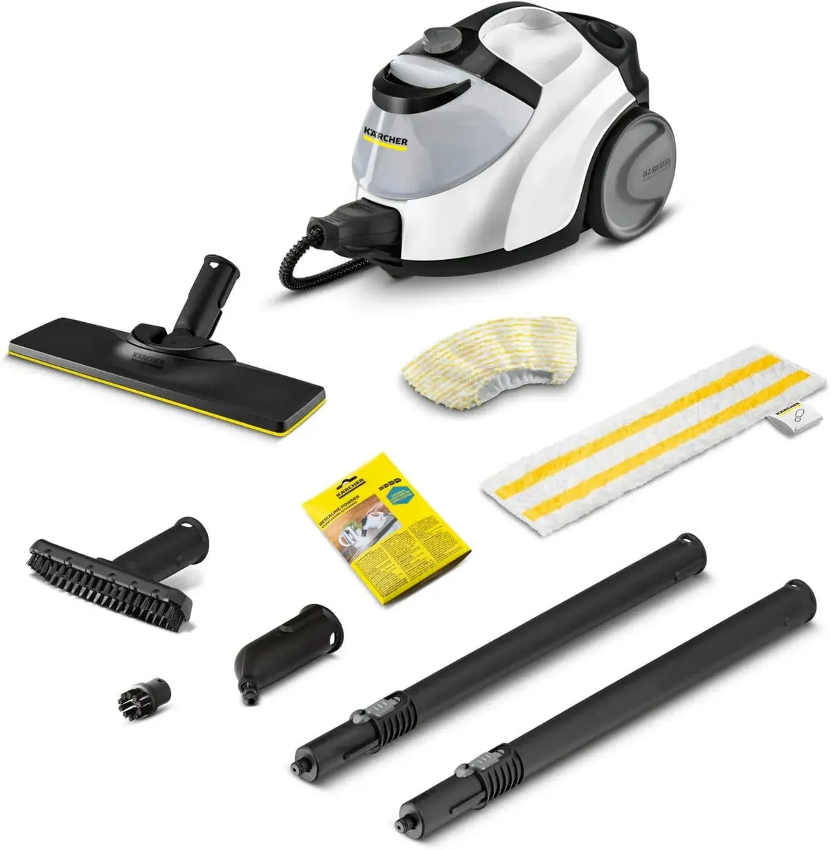 Kärcher SC 5 EasyFix Dampfreiniger mit Iron Plug und Heißwasserfunktion, 4,2 bar Druck, schnelles Aufheizen in 3 Minuten, geeignet für 150 m², 2-Tank-System 0,5 l + 1,5 l