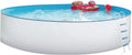 Premium Stahlwandpool Set Rund Ø 550 x 120 cm - Weiß - 25.600 l - Winterfest mit blauer Innenfolie und Zubehör
