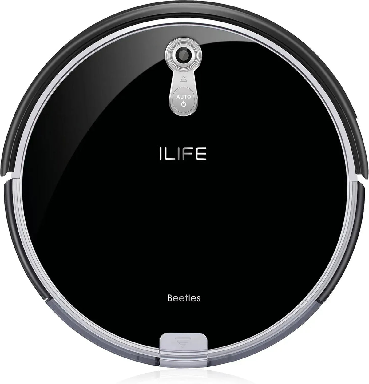ILIFE A8 Staubsaugerroboter für Hartböden und Teppiche, 180qm Abdeckung, extra flach, ideal für Tierhaare, Beutellos, mit Ladestation und Fallschutz