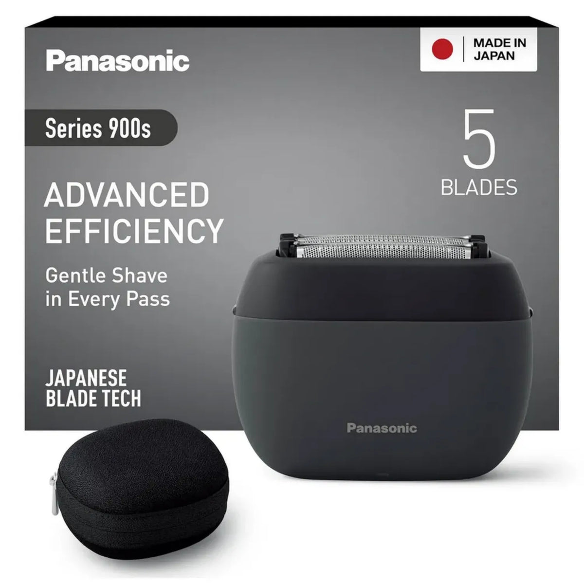 Panasonic ES-PV3B Nass- und Trockenrasierer, 5-Klingen-System mit Bartsensor, USB-C, Anthrazit
