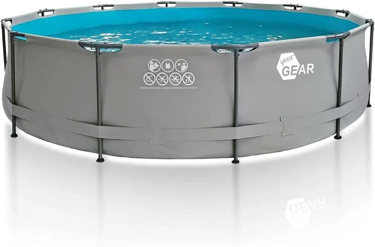 Stahlrahmenpool in Verschiedenen Formen und Größen - Aufstellpool für Garten
