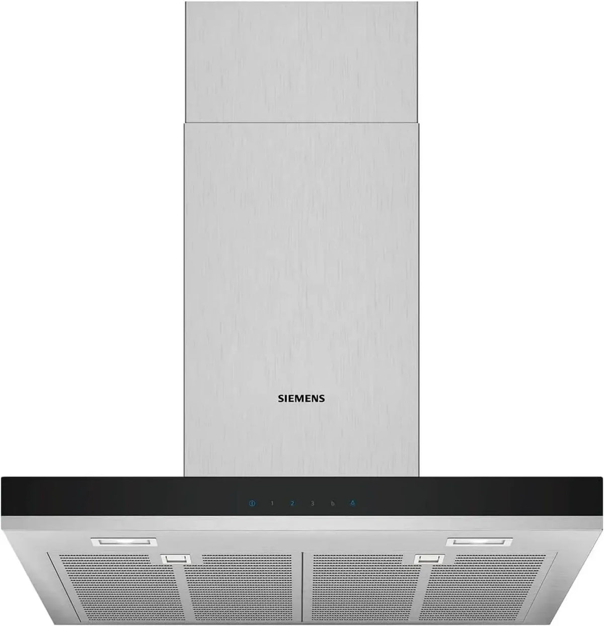 Siemens Wandhaube 60 cm Edelstahl, effiziente Luftreinigung, Metall-Fettfilter