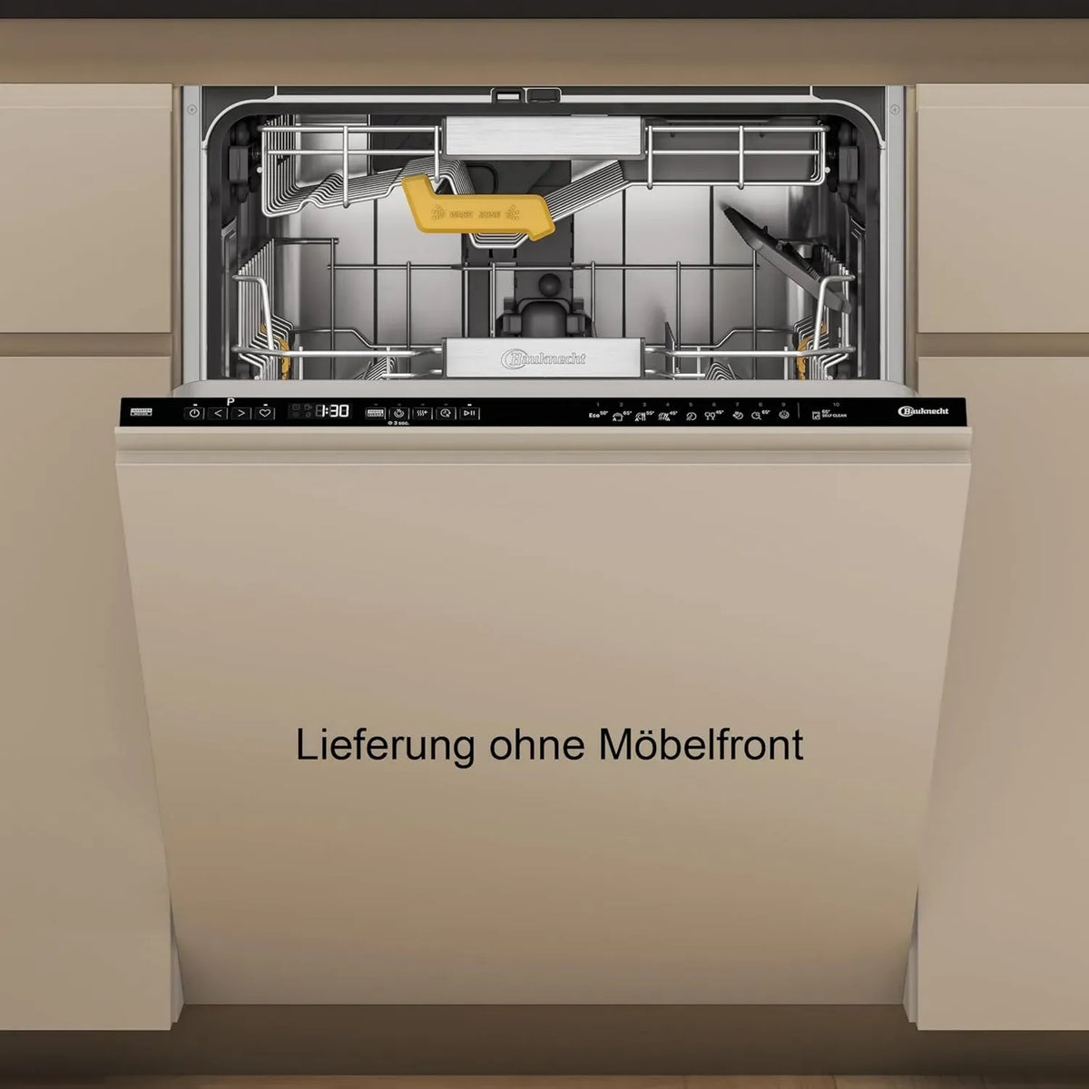 Bauknecht Geschirrspüler 60 cm, 15 Gedecke, PowerClean Pro, Automatische Türöffnung, MaxiSpace