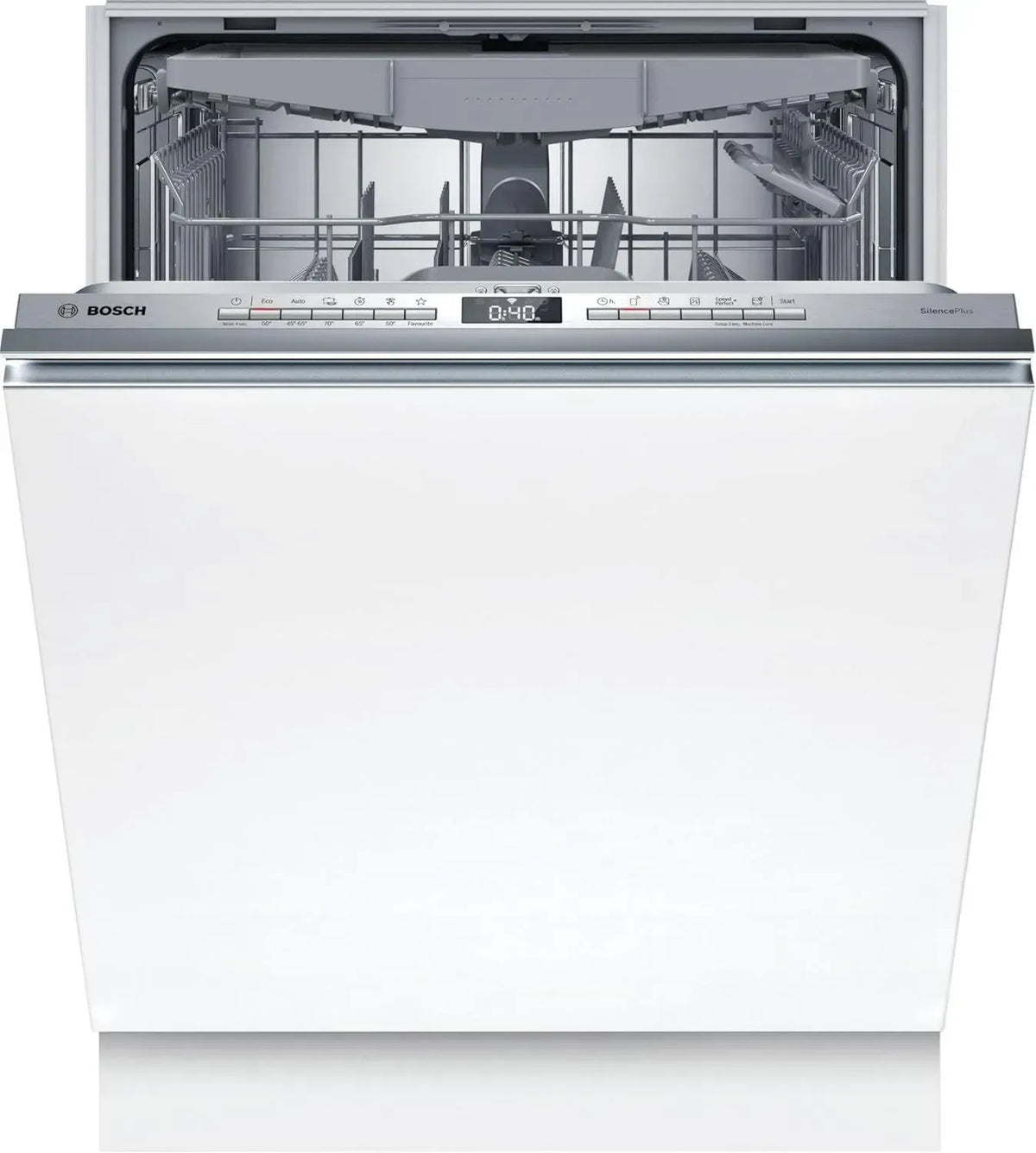 Bosch Serie 4 XXL-Geschirrspüler, Vollintegriert, 60 cm, leise, mit Besteckschublade und AquaStop
