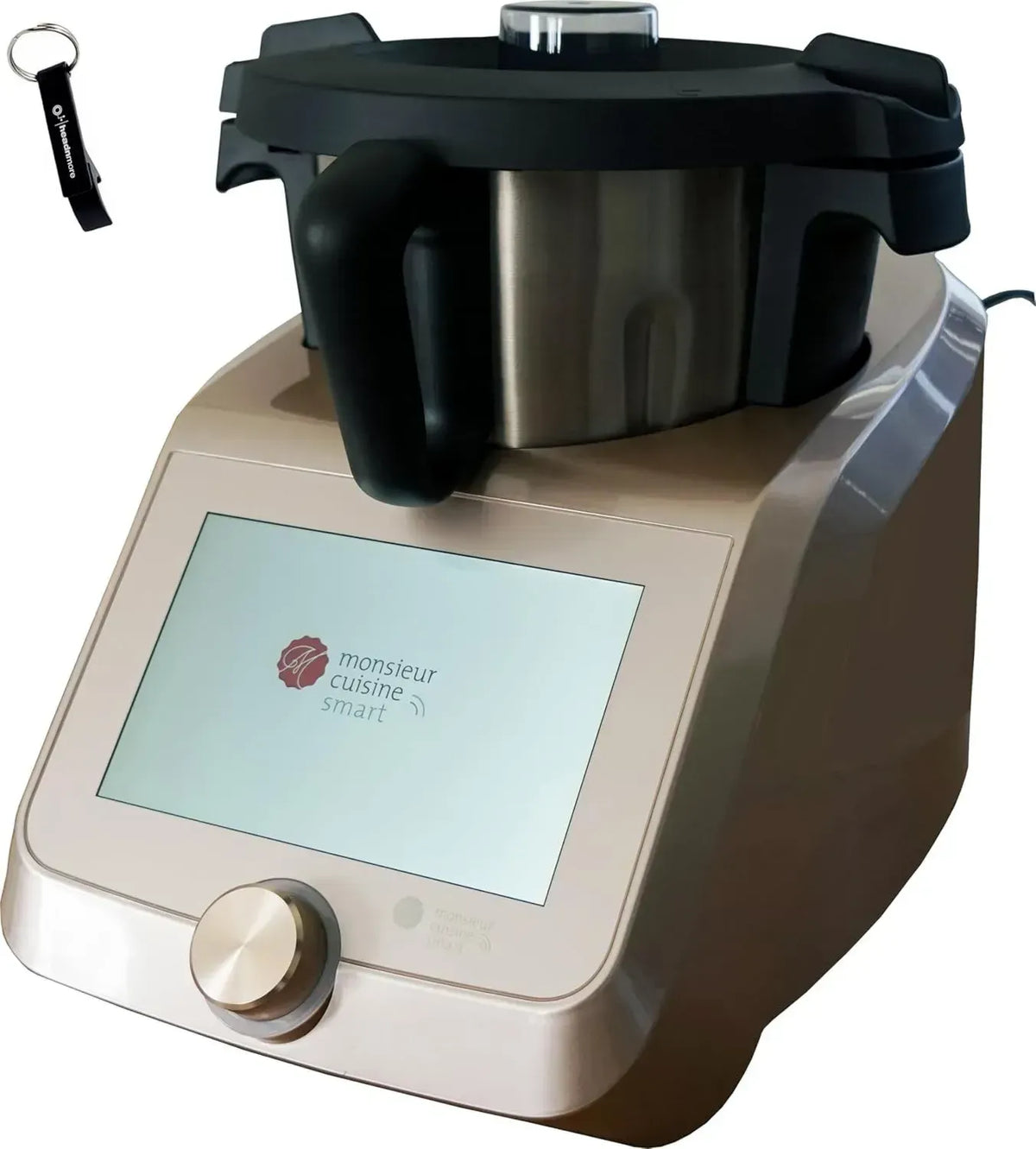SILVERCREST Monsieur Cuisine Smart SKMS 1200 B2 Champagner + Schlüsselanhänger Set